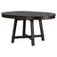 TREXM Farmhouse Round Extendable Dining Table with 16" Leaf Wood Kitchen Table (Espresso) - Korvel