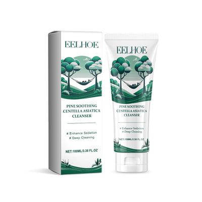 Pine Soothing Centella Asiatica Cleanser, Deep Clear Pores Soft Moisturizing Skin Moisturizing Non-Tight Cleanser - Korvel