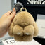 Cute Rex Rabbit Fur Doll Bunny Car Keychain Pendant Mini Bag Plush Dead Ornament Rabbit - Korvel
