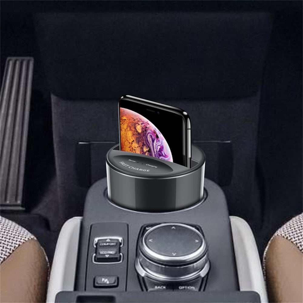 Chargeur de voiture sans fil 10W avec sortie USB
