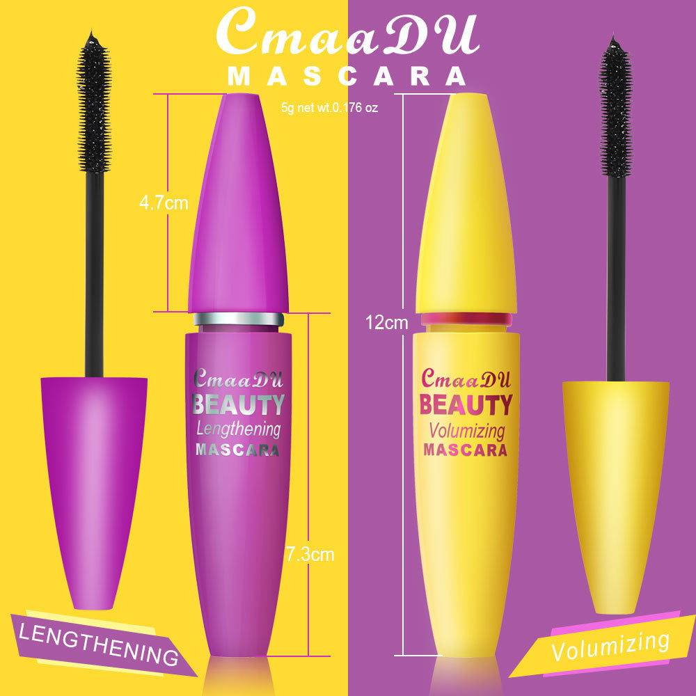 CmaaDu Makeup 4D mascara thick curling is not easy to smudge false eyelashes - Korvel