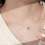 1 Carat Moissanite Necklace in 925 Sterling Silver