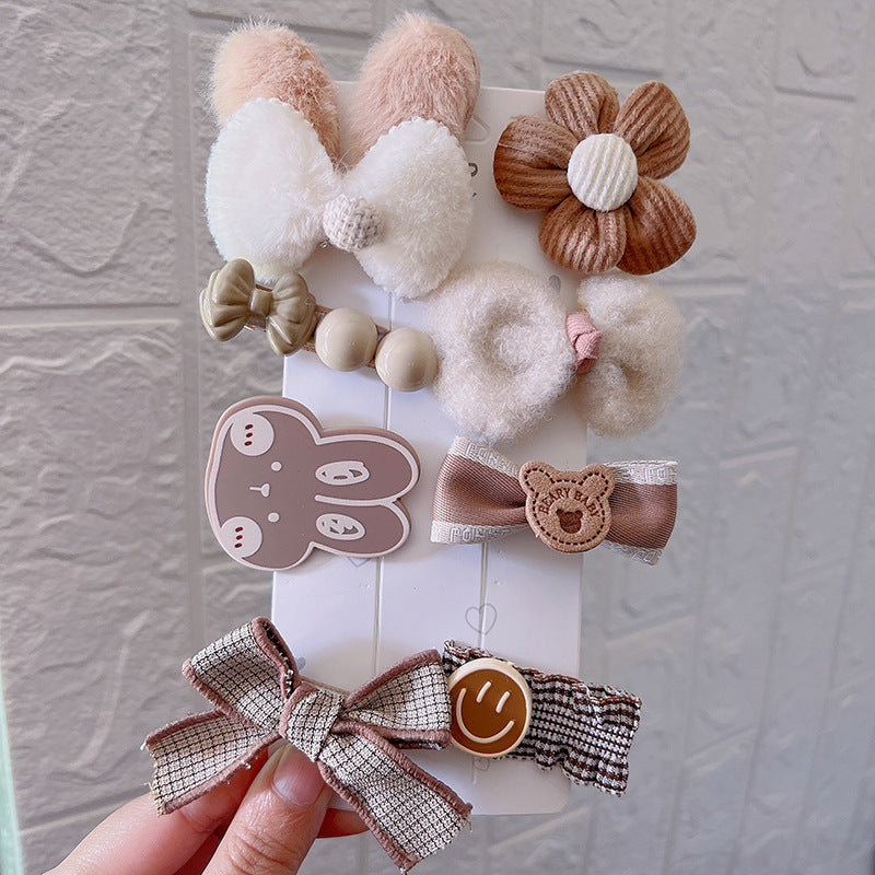 Clip de Pelo de Peluche Adorable para Niñas - Accesorio de Otoño e Invierno