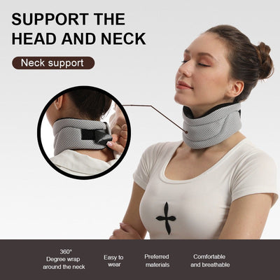Home therapy sponge shoulder protector cervical vertebrae protector neck cover three-stage neck protector breathable neck support anti-lower head corrector - Korvel