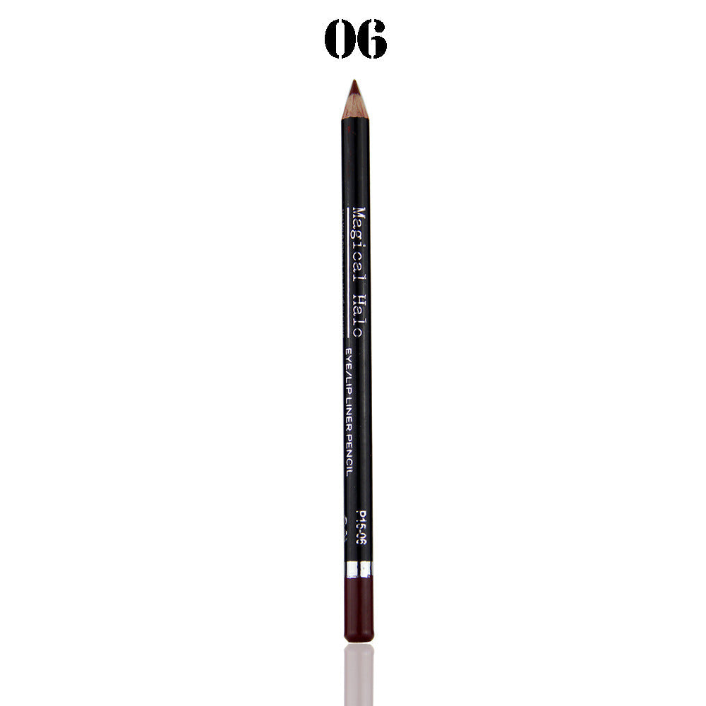Makeup MH12 Color Mixed Waterproof Lip Liner Lip Nude Lip Pencil Lipstick Pen Set of 12 - Korvel