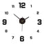 DIY Frameless Creative Wall Clock Wall Decal: A Silent and Stylish Addition for Home Decor, Ideal for Living Rooms and Offices - Korvel
