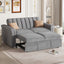 U_STYLE Convertible Soft Cushion Sofa Pull Bed ,for Two People to Sit On - Korvel
