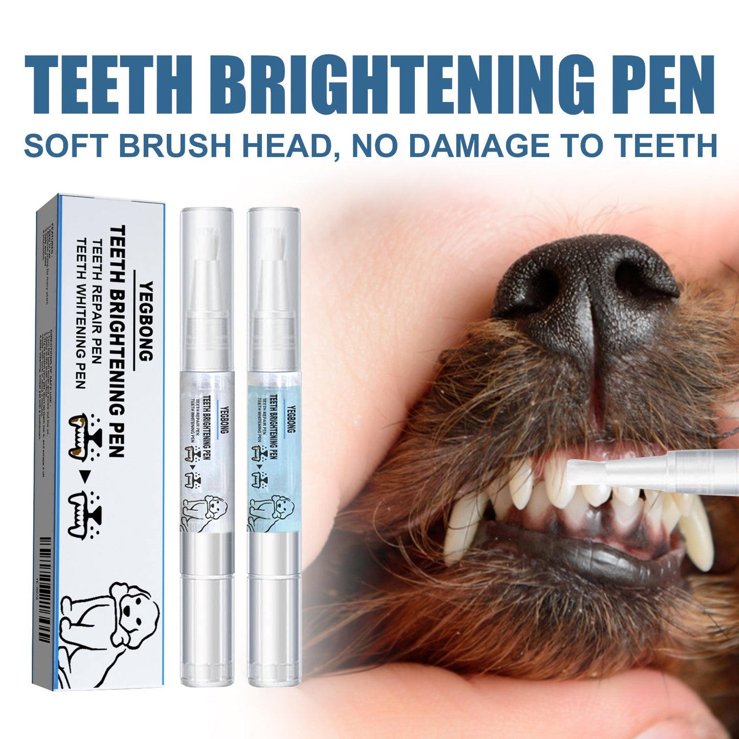 Pet Tooth Beauty Pen Dog Cat Cat Dog Pet tooth cleaning pen tartar stone cleaning tool - Korvel