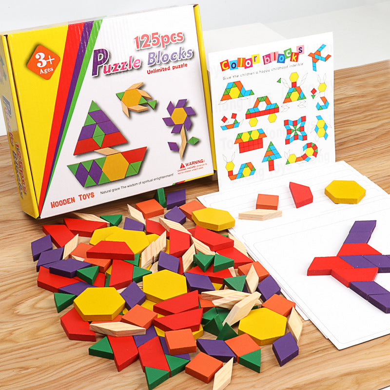 Rompecabezas Tangram de Madera Creativo para Niños de 3 a 6 Años
