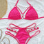 Cutout Halter Neck Two-Piece Bikini Set - Korvel