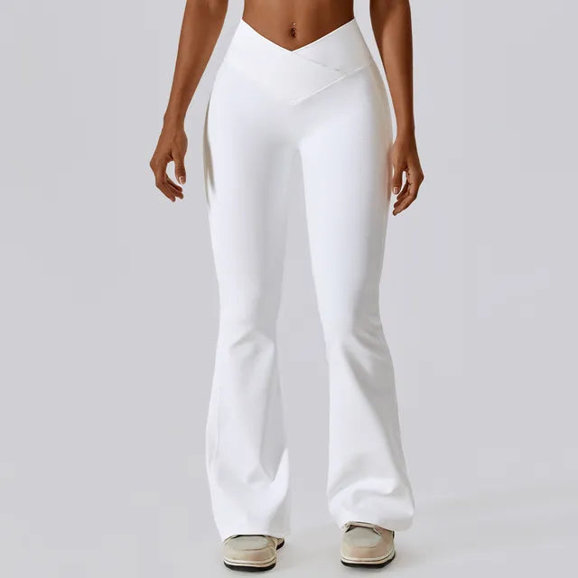 Pantalons de sport évasés pour femmes pour la gym et le yoga
