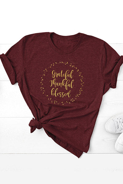Thankful Grateful Blessed T-Shirt