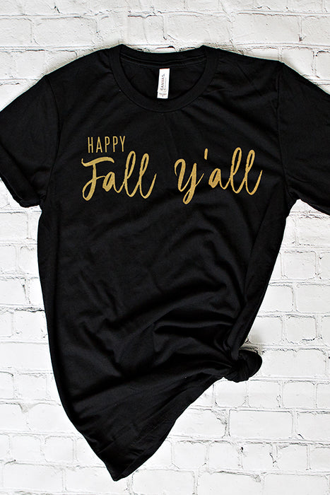 Happy Fall Y'all Unisex T-Shirt - Korvel