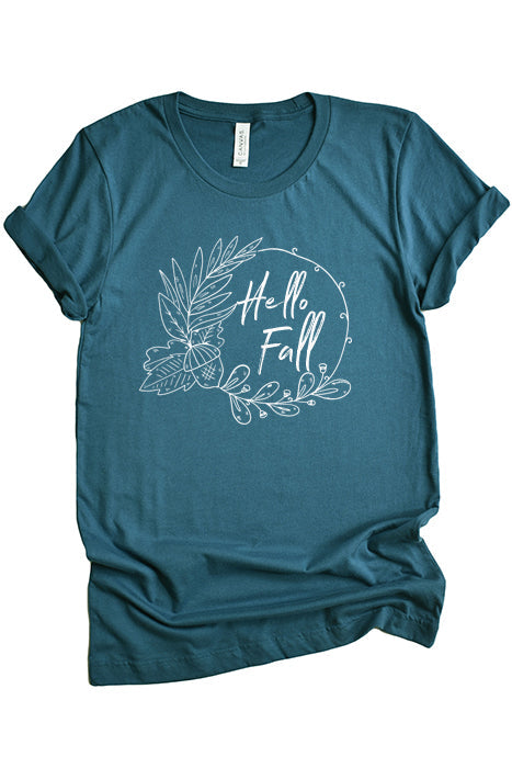Hello Fall Unisex T-Shirt - Korvel