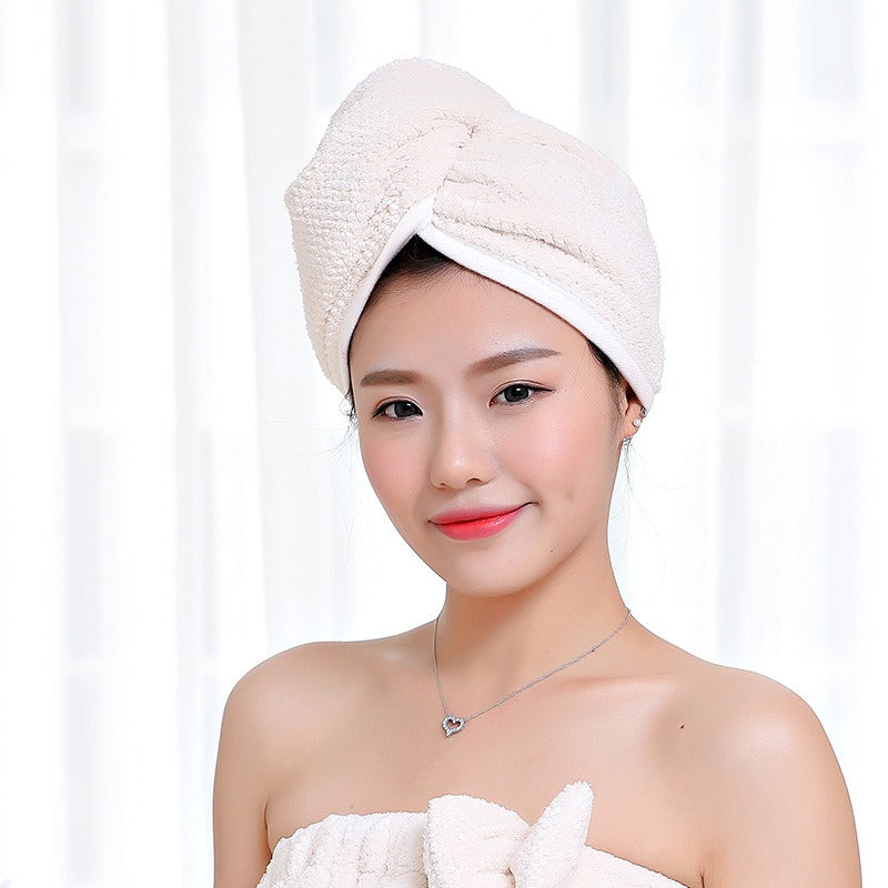 Hair cap, women's absorbent headscarf, long and short hair shower cap, quick drying towel, cute hair wiping, dry hair towel - Korvel