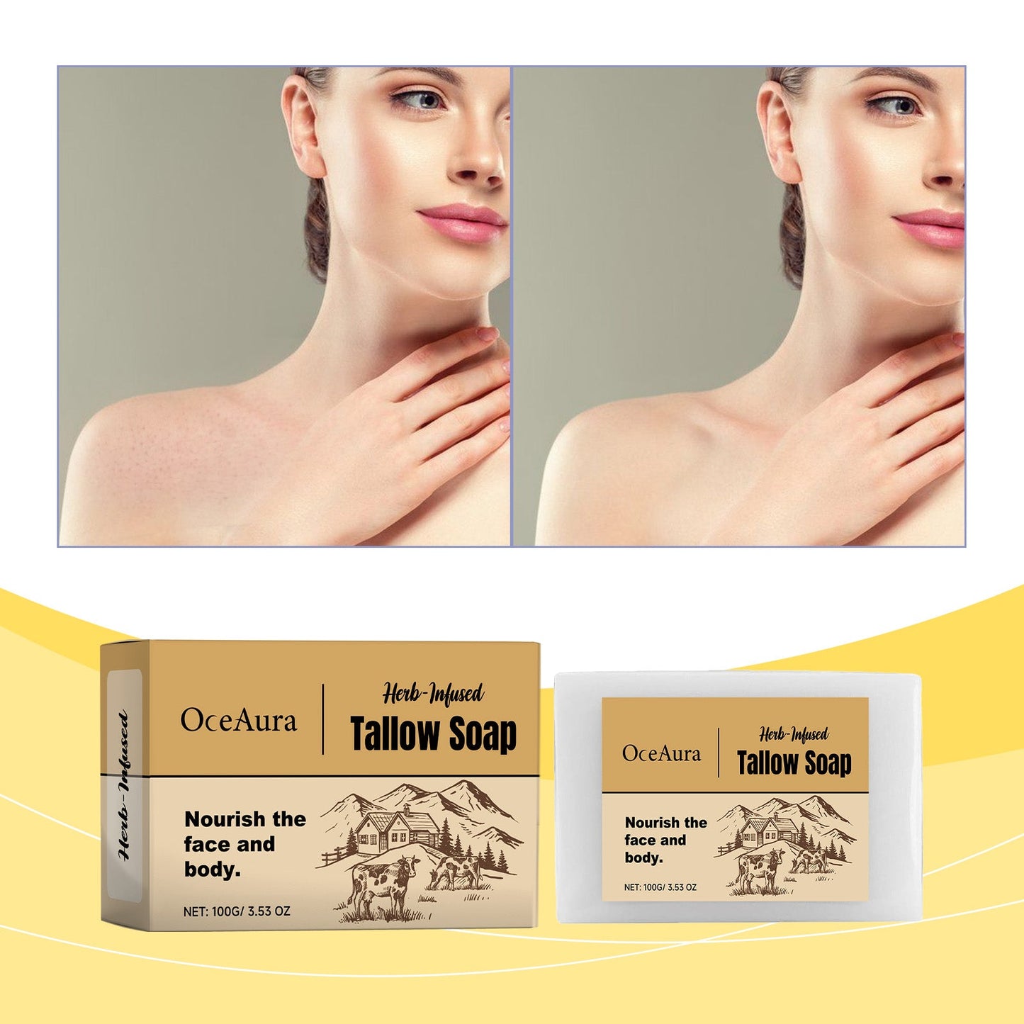 Milk Flavored Tallow Soap for Delicate Skin
