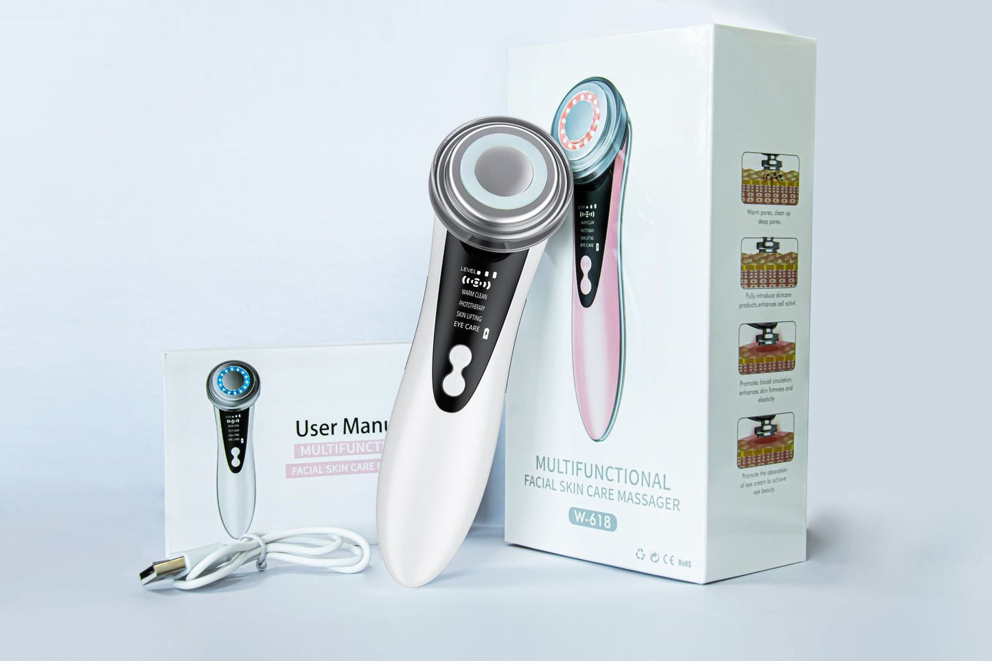 HailiCare Color Rejuvenation Beauty Instrument Facial Massager Facial Cleansing Exporter Lifting Importer - Korvel