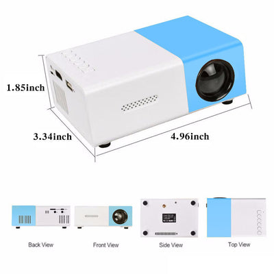 1pc Portable Movie Projector with WiFi, HDMI, USB, and iOS/Android Compatibility - Perfect for Meetings, Office, School, Team Bu - Korvel