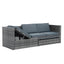 Patio Furniture, Outdoor Furniture, Seasonal PE Wicker Furniture,5 Set Wicker Furniture With Plywood Coffee Table - Korvel