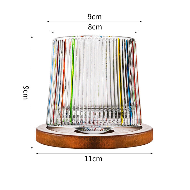 Hand drawn rotating glass cups multiple multi-purpose whiskey glasses rotating glass cups - Korvel
