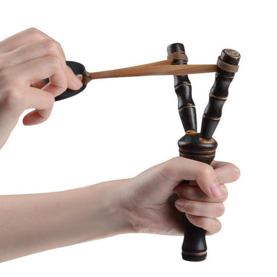 Powerful Sling Shot Bamboo Slingshot - Korvel
