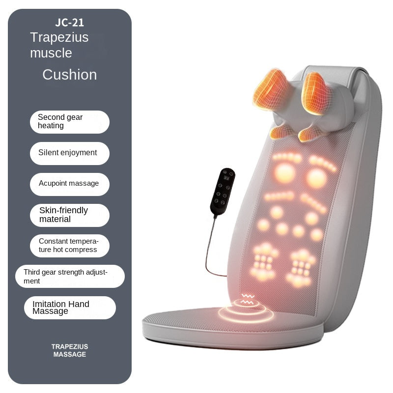 Shoulder Neck Lumbar Massage Cushion Home Cervical Back Walking Massager Waist Kneading Vibration Massage Pad - Korvel