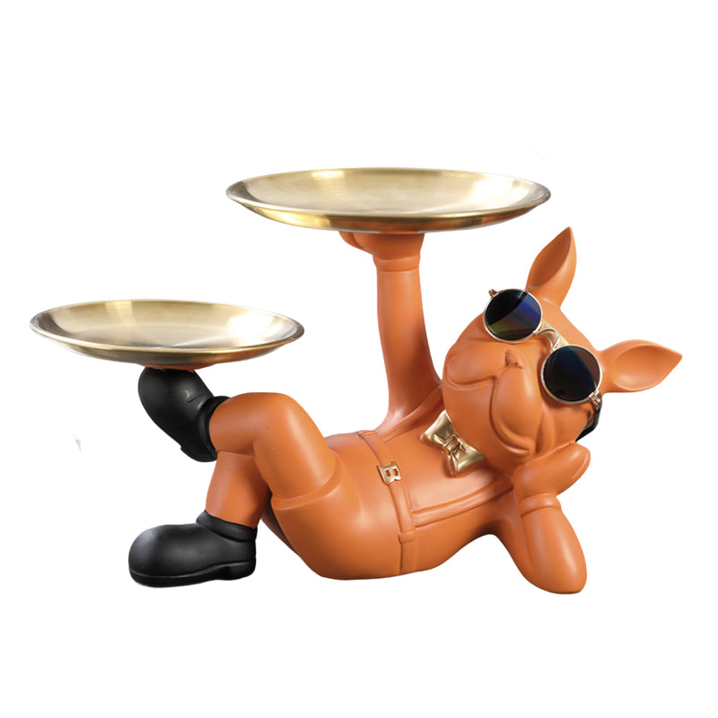 Cute French Bulldog Resin Figurine, Perfect for Table Decoration - Korvel