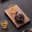Retro - style Walnut Tea Tray, Wooden Soap - scented Candle Holder, Household Grocery Desktop Storage Box & Decorative Plate - Korvel
