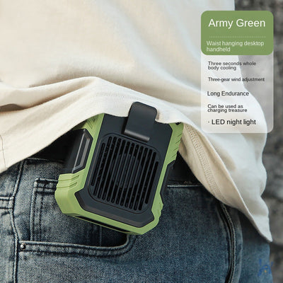 Portable USB Rechargeable Hanging Clip Fan