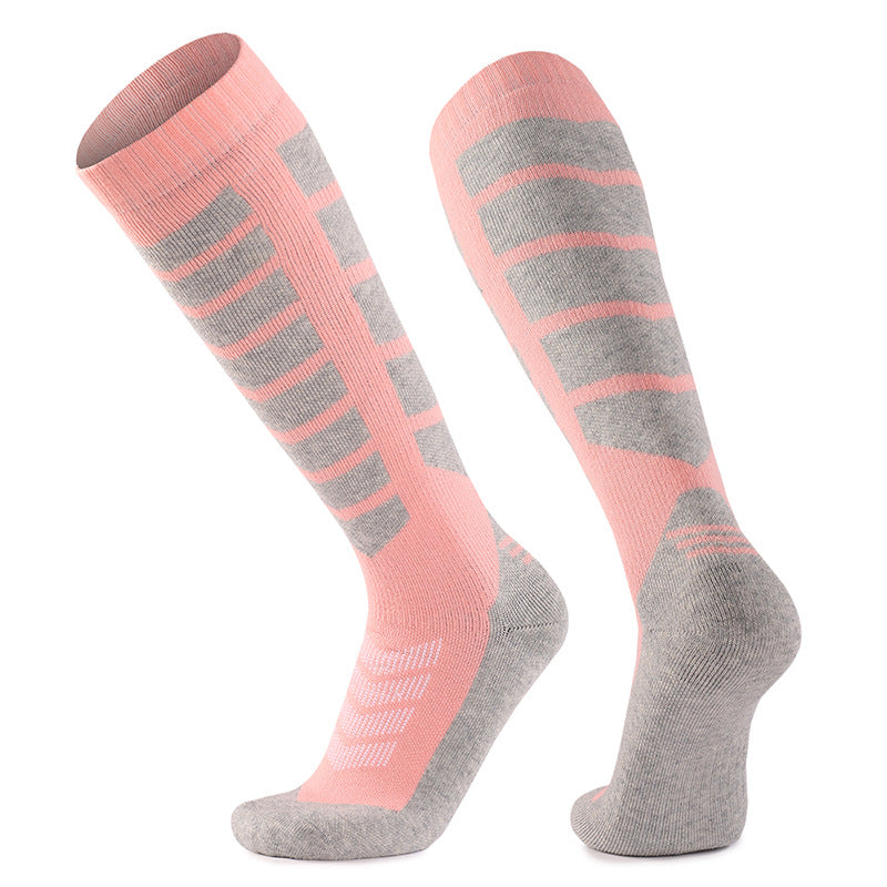 Merino Wool Socks Long Tube Professional Ski Socks Thickened Warm Full Wool Hoop Anti slip Pressure Sports Socks Breathable - Korvel