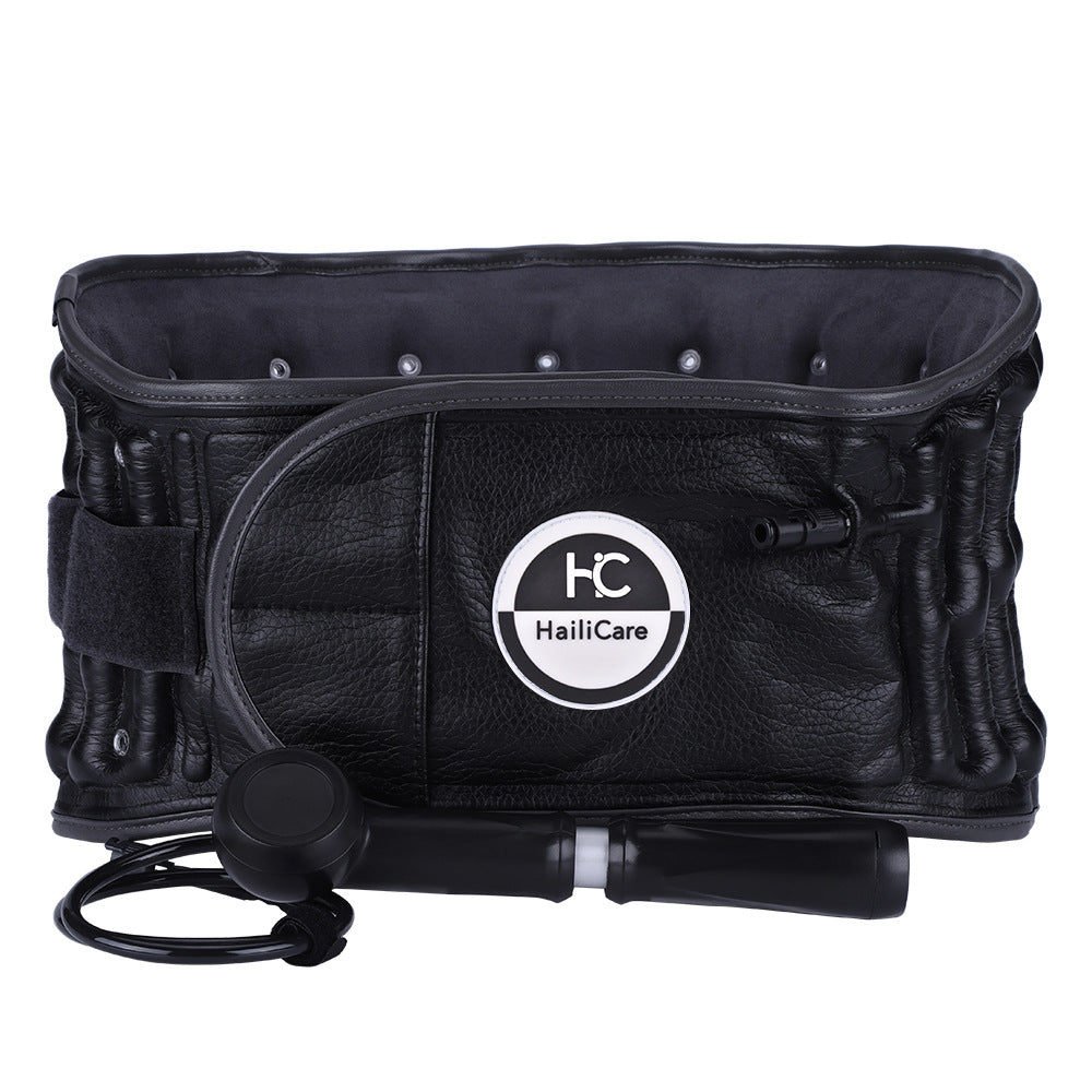 HailiCare Inflatable Traction Belt Lumbar Hot Moxibustion Massage Lumbar Disc Magnetic Therapy Belt - Korvel