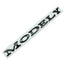 Suitable for Tesla Model 3/Y modified metal rear badge MODELY red letter car badge sticker - Korvel