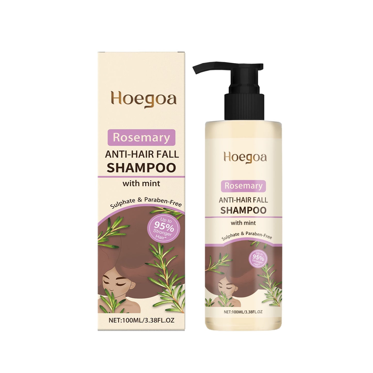 Shampoo Infusé au Romarin pour un Soin Doux des Cheveux