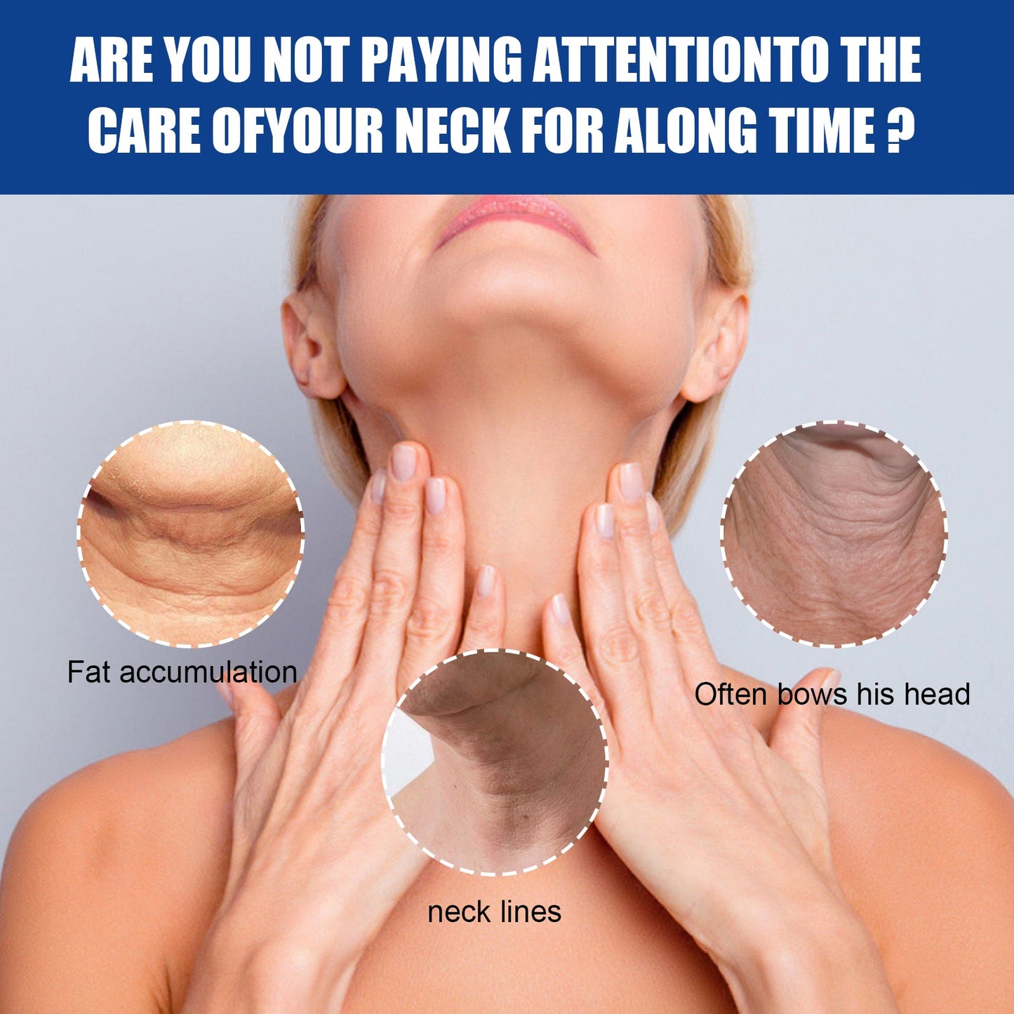 Neck Collagen Whitening Cream Reduces Neck Lines Shape Swan Neck Lift Firming Skin Hydrating Neck Cream - Korvel