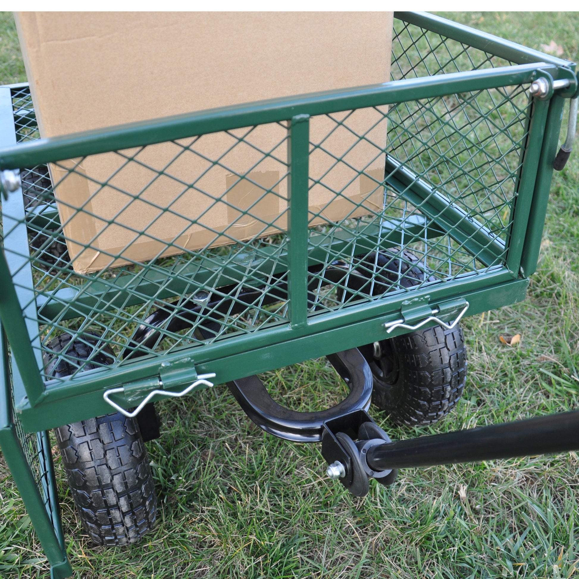 Wagon Cart Garden cart trucks make it easier to transport firewood (green) - Korvel