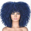 Female Hair African Small Curly Hair Explosion Head Black Chemical Fiber Wig Full Head Set - Korvel