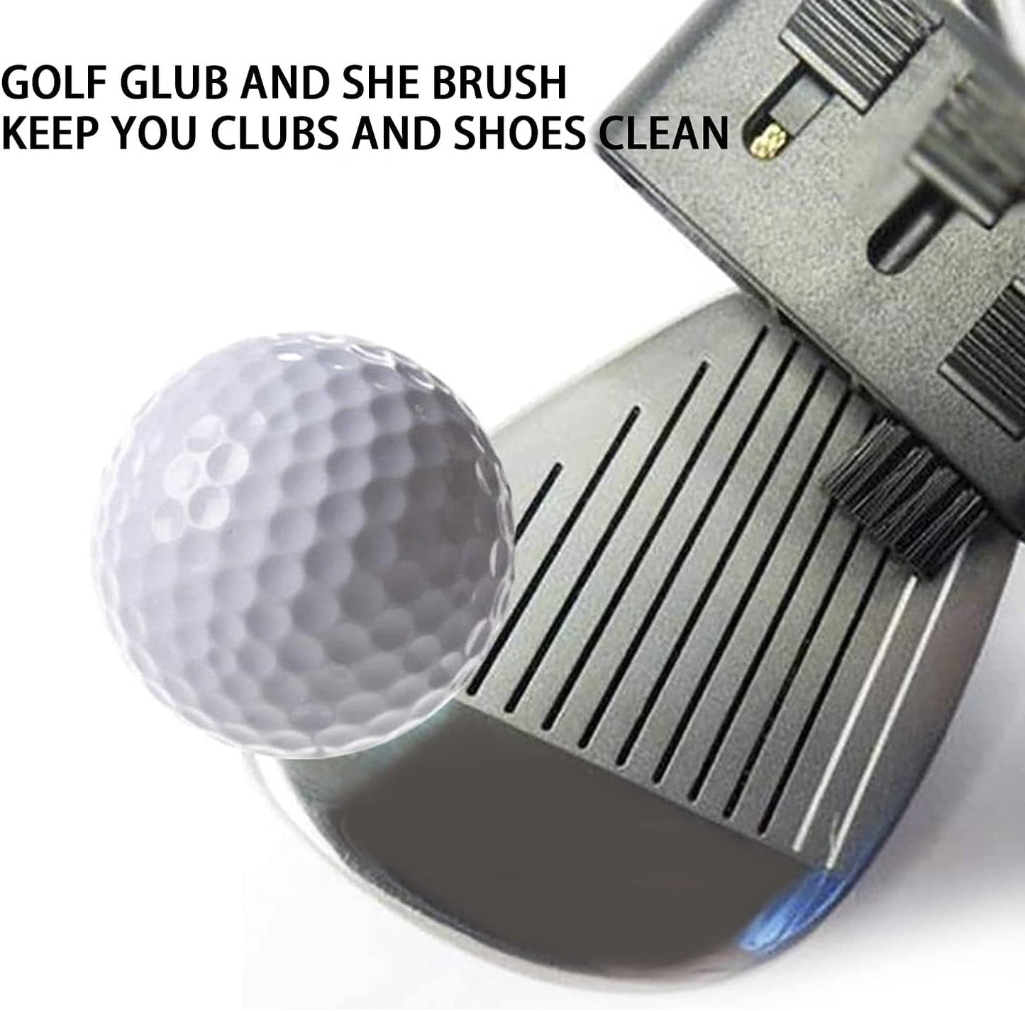 Brosse de nettoyage pour clubs de golf double face premium