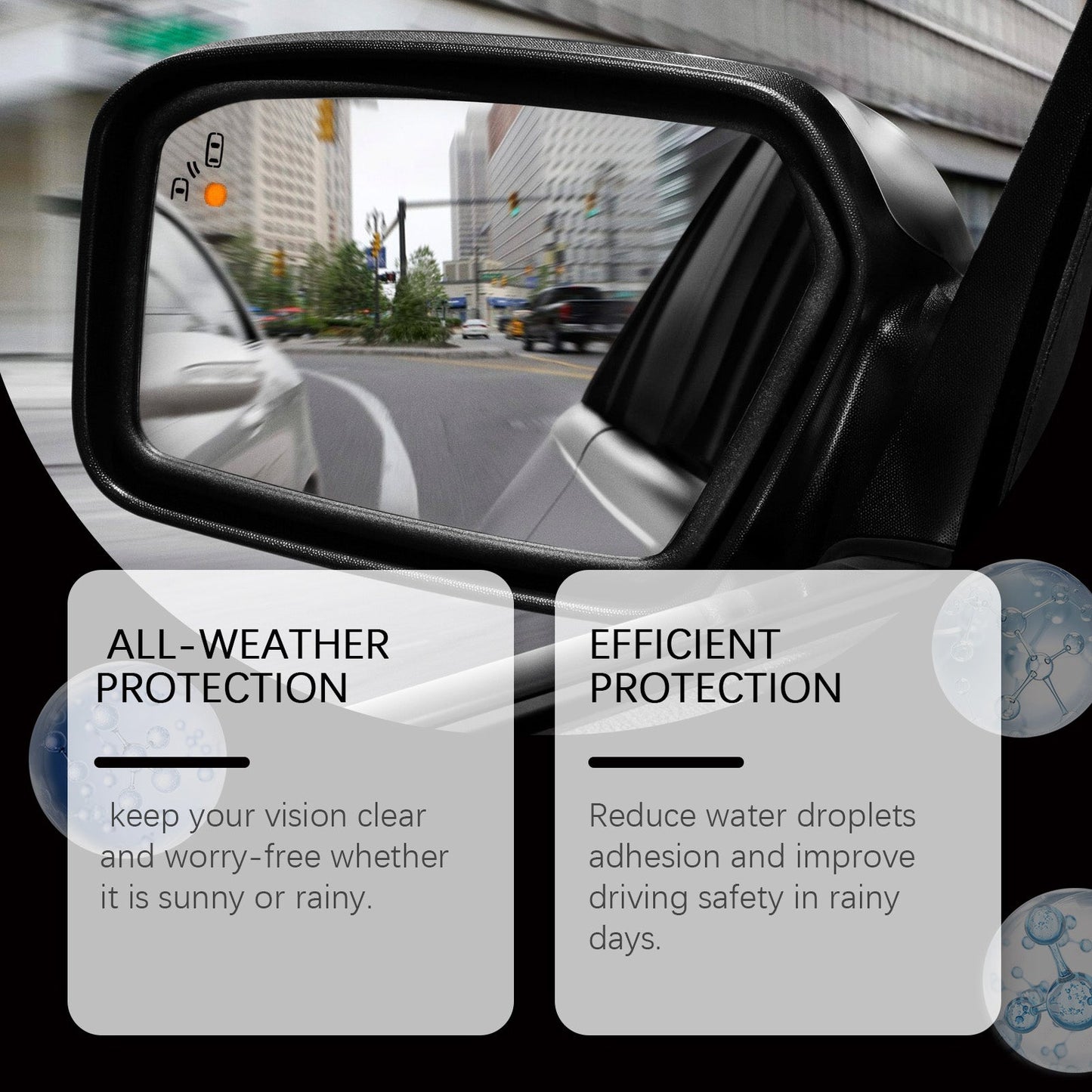 Spray anti-pluie pour vitres de voiture pour une visibilité améliorée