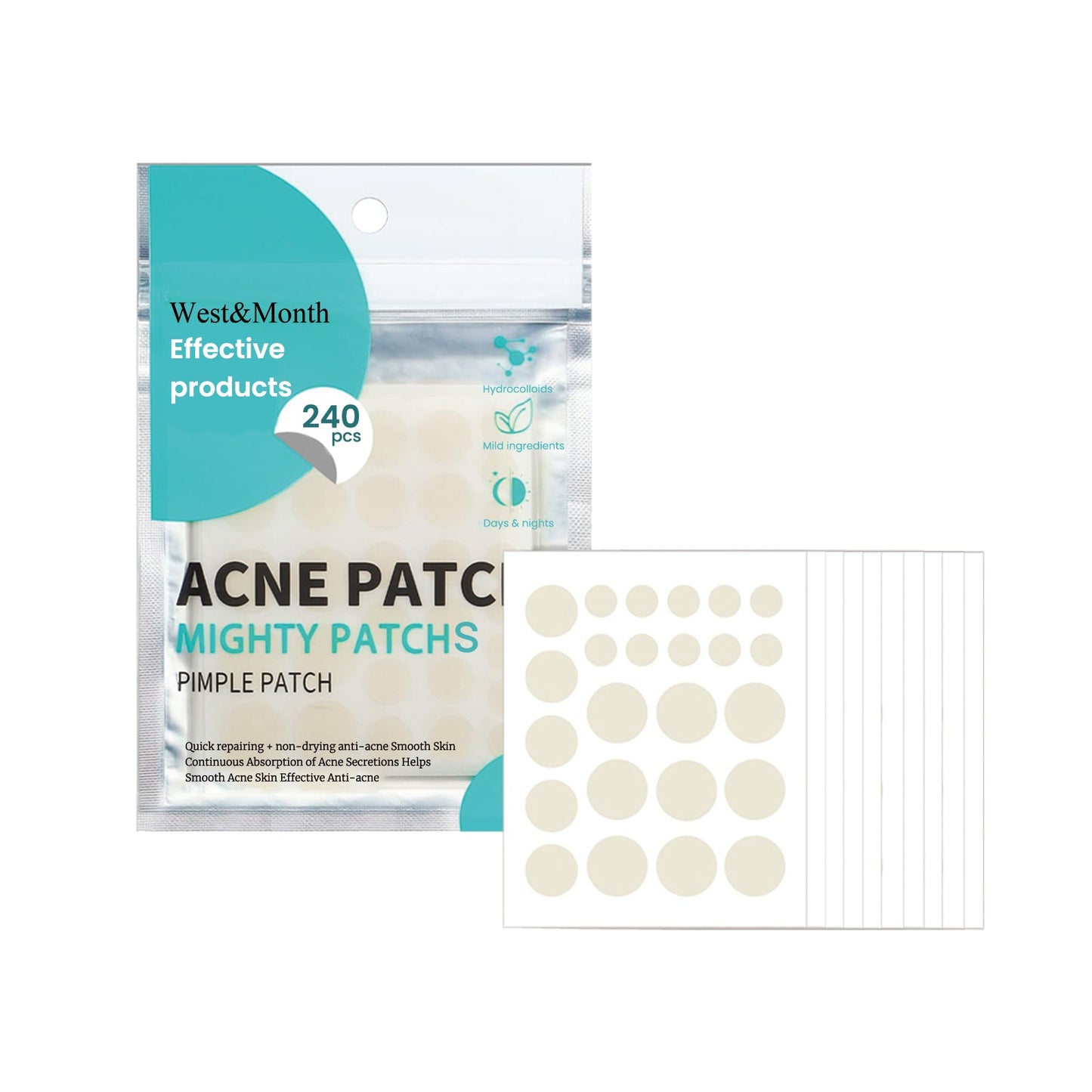 Acne Patch Repair Acne Patch Pore-Cleansing Invisible Breathable Concealer Waterproof Acne Patch - Korvel