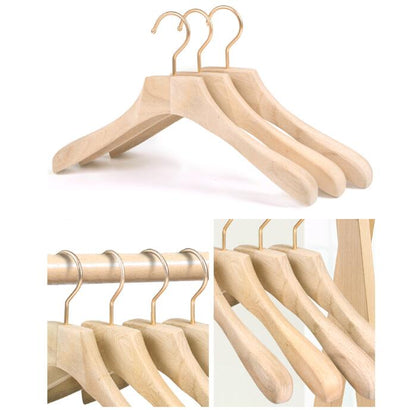 1PCS Household clothes hanging wooden anti-slip clothes rack - Korvel
