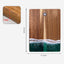 Wood Cutting Board Resin Blue green Wave Pattern - Korvel