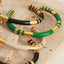 Brazalete de Pulsera de Acero de Titanio con Esmalte Elegante