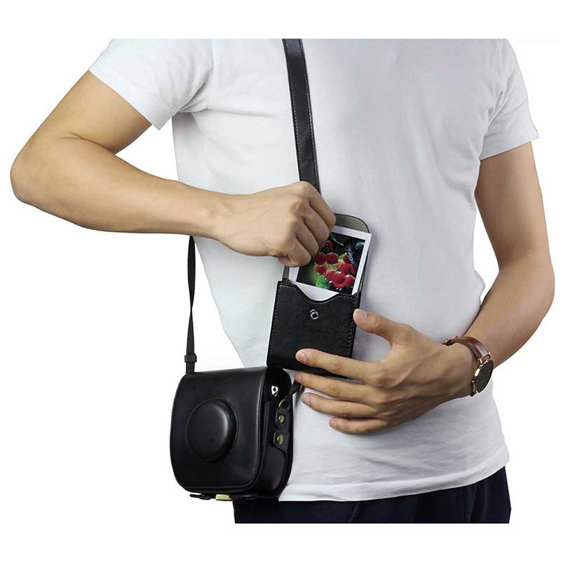 Fujifilm Instax Mini Film Waterproof PU Leather Photo Storage Bag Pouch Pocket Case for fuji Square SQ20 SQ10 SQ6 SP-3 Camera - Korvel