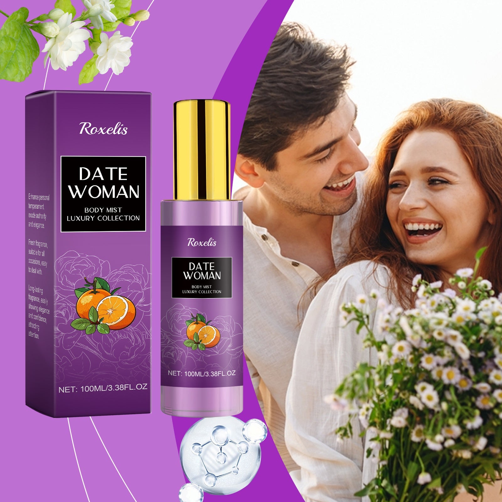 Body Perfume Spray Lasting Fragrance Smoke Rain Garden Wood Rose Light Portable Niche Fragrance Fragrance - Korvel