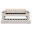 Twin Size Upholstery Daybed with Storage Arms and USB - Beige