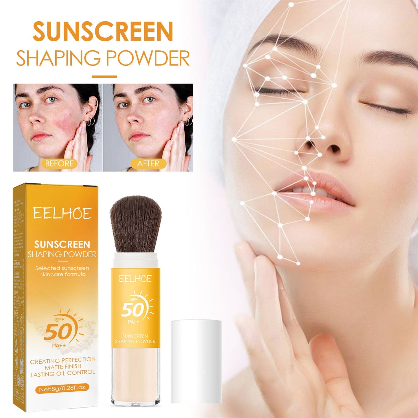 Setting Powder Natural Lightweight Breathable Makeup Oil Control Long-Lasting Makeup Waterproof And Sweat Resistant Setting Powder - Korvel