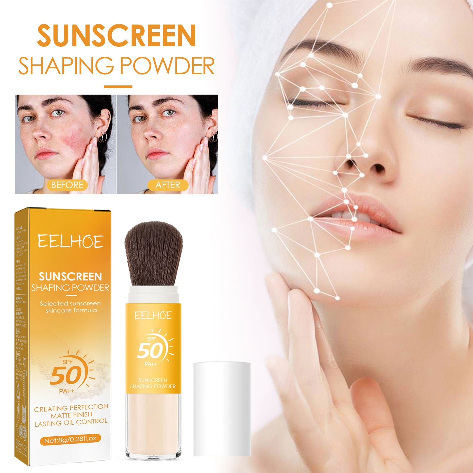 Setting Powder Natural Lightweight Breathable Makeup Oil Control Long-Lasting Makeup Waterproof And Sweat Resistant Setting Powder - Korvel