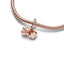 Pan Jiazhu Rose Gold Openable Birthday Gift Box Pendant Bow Ribbon Cute Gift Accessories - Korvel