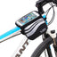 B-SOUL Bicycle Mountain Bike Upper Tube Bag Saddle Bag Road Car Front Bag Increase Touch Screen Mobile Phone Bag 5.7 Inches - Korvel