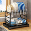 Kitchen drainage rack bowl and dish rack bowl and dish storage rack household utensils knives and forks storage rack - Korvel